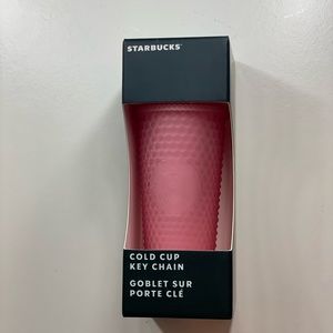 Starbucks mini cup keychain studed pink lemonade really pretty